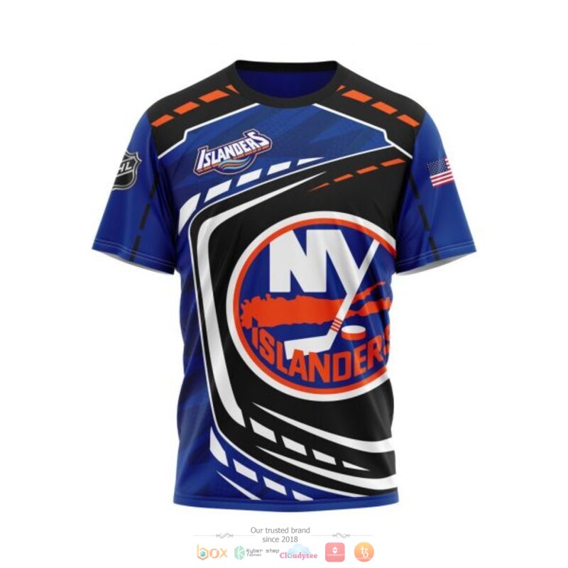 New York Islanders NHL black blue 3D shirt hoodie 1 2 3 4 5 6 7