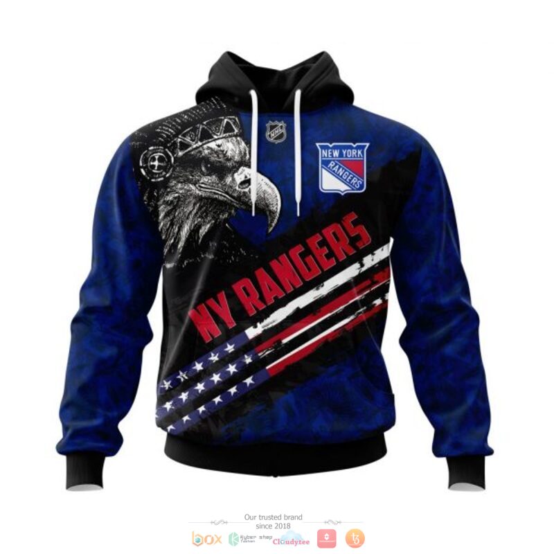 New York Rangers NHL Eagle American flag 3D shirt hoodie