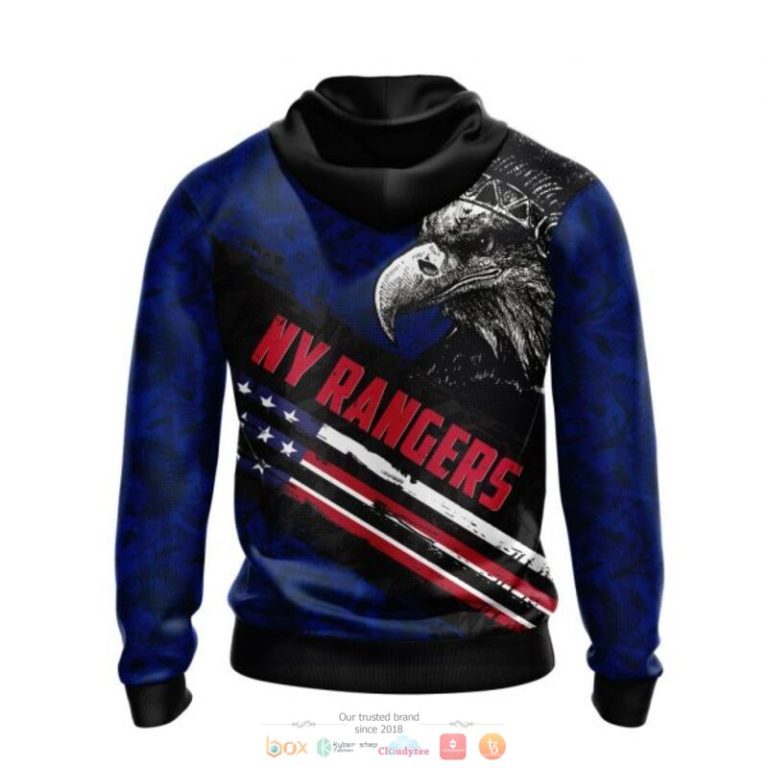 New York Rangers NHL Eagle American flag 3D shirt hoodie 1 2