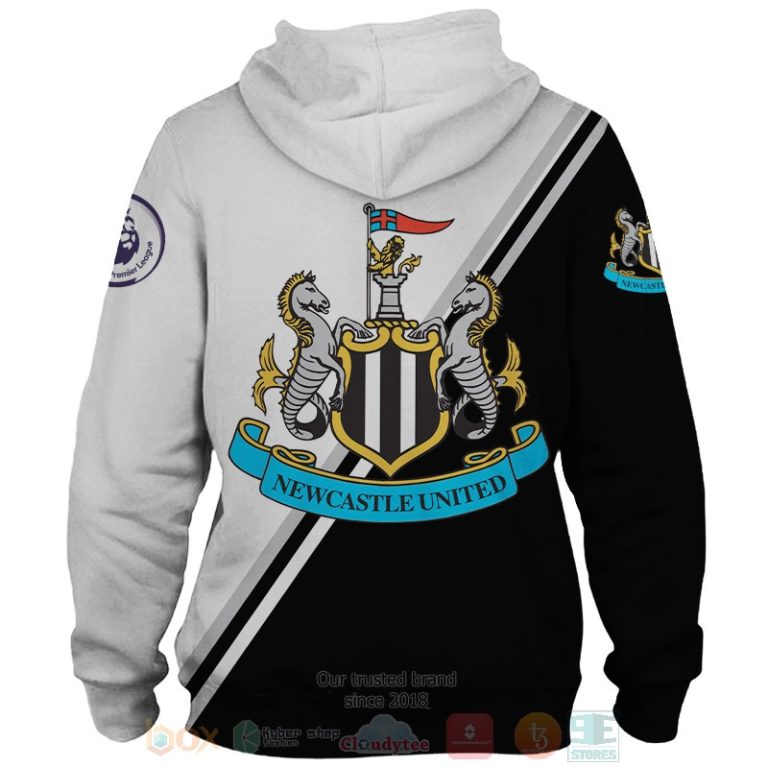 Newcastle United black red 3D shirt hoodie 1