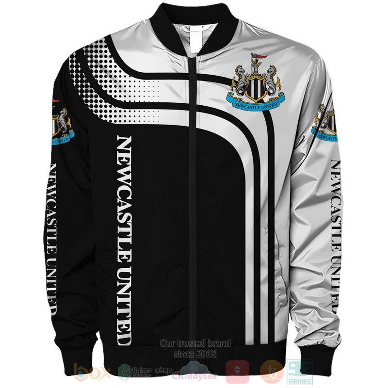 Newcastle United black white 3D shirt hoodie 1 2 3 4 5 6 7 8 9 10 11 12 13 14 15 16 17
