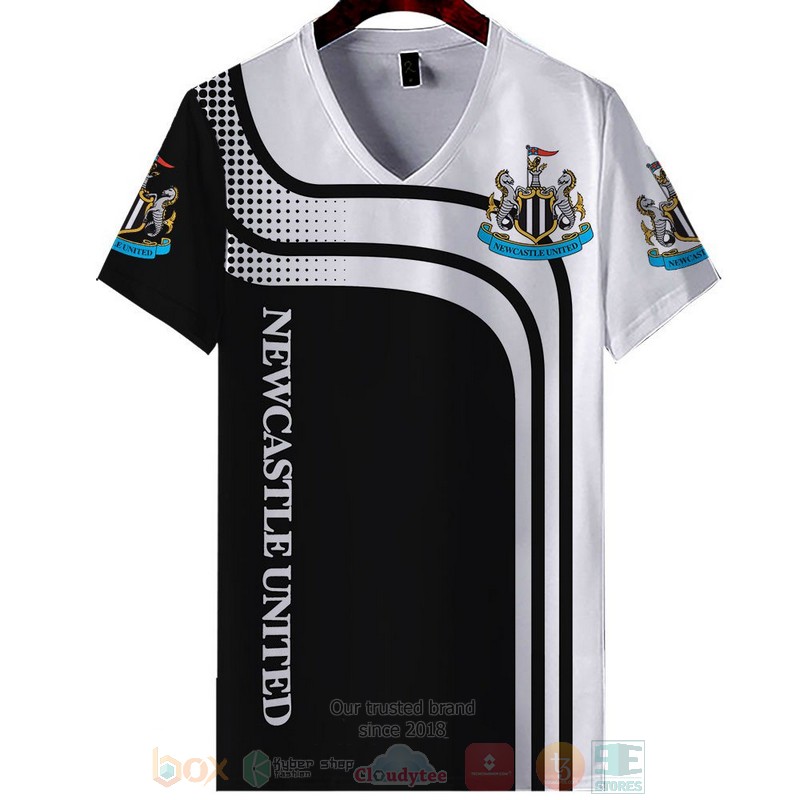 Newcastle United black white 3D shirt hoodie 1 2 3 4 5 6 7 8 9 10 11 12 13 14 15 16 17 18 19