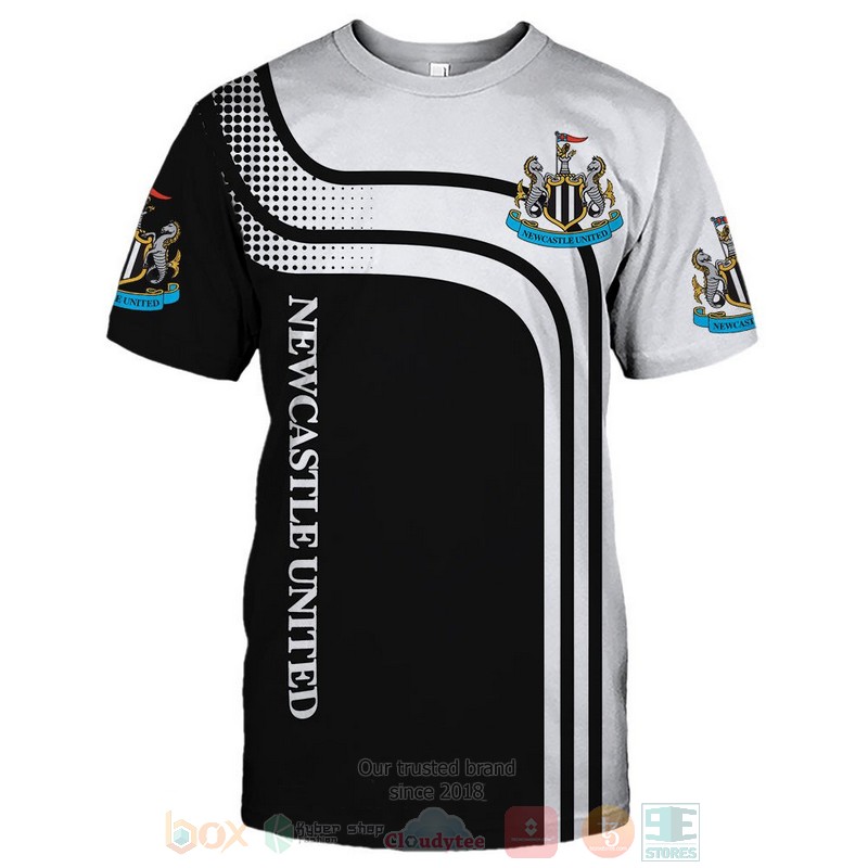 Newcastle United black white 3D shirt hoodie 1 2 3 4 5 6 7 8 9 10 11 12 13 14 15 16 17 18 19 20 21