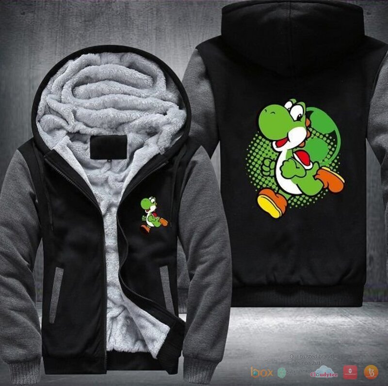 Nintendo Yoshi Mario Fleece Hoodie Jacket