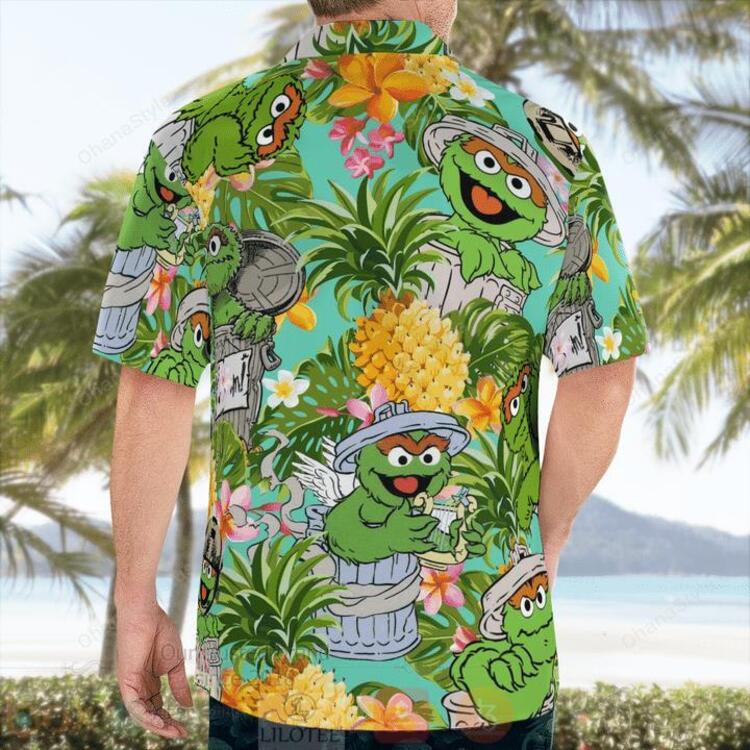 Oscar The Grouch The Muppet Hawaiian Shirt 1 2
