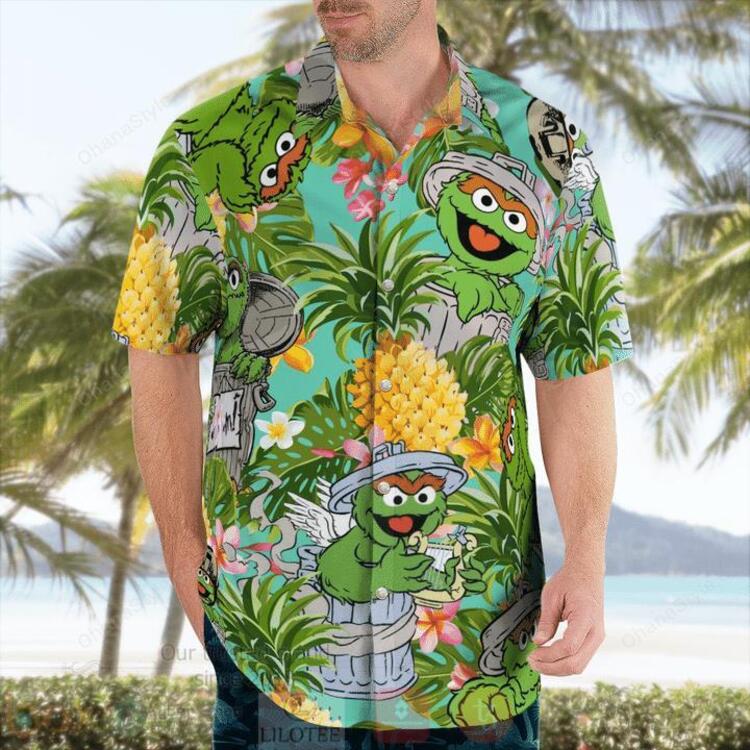Oscar The Grouch The Muppet Hawaiian Shirt 1 2 3