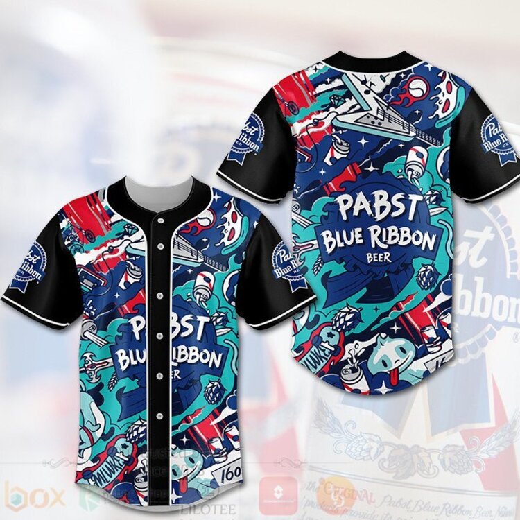 Pabst Blue Ribbon Beer Baseball Jersey
