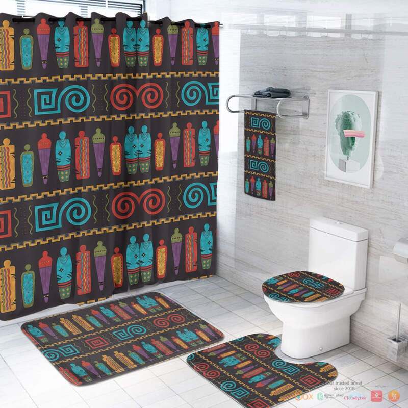 Pattern Girl Native Native American Bathroom Set