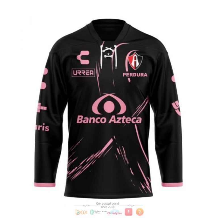 Personalise Atlas Club Banco Azteca Breast Cancer Awareness custom Hockey Jersey