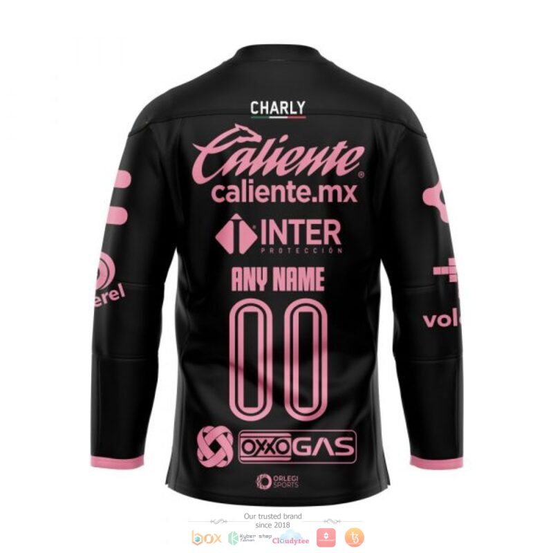 Personalise Atlas Club Banco Azteca Breast Cancer Awareness custom Hockey Jersey 1
