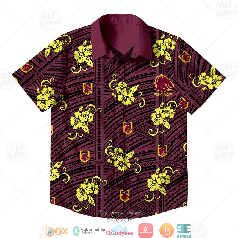 Personalise NRL Brisbane Broncos Hawaiian shirt 1