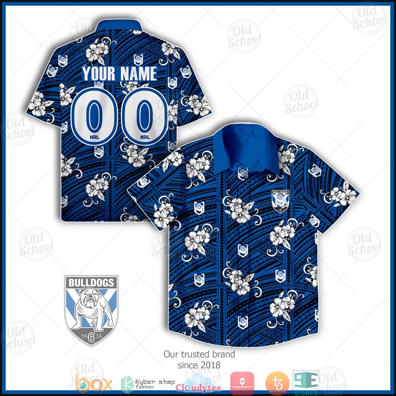 Personalise NRL Canterbury Bulldogs Hawaiian shirt