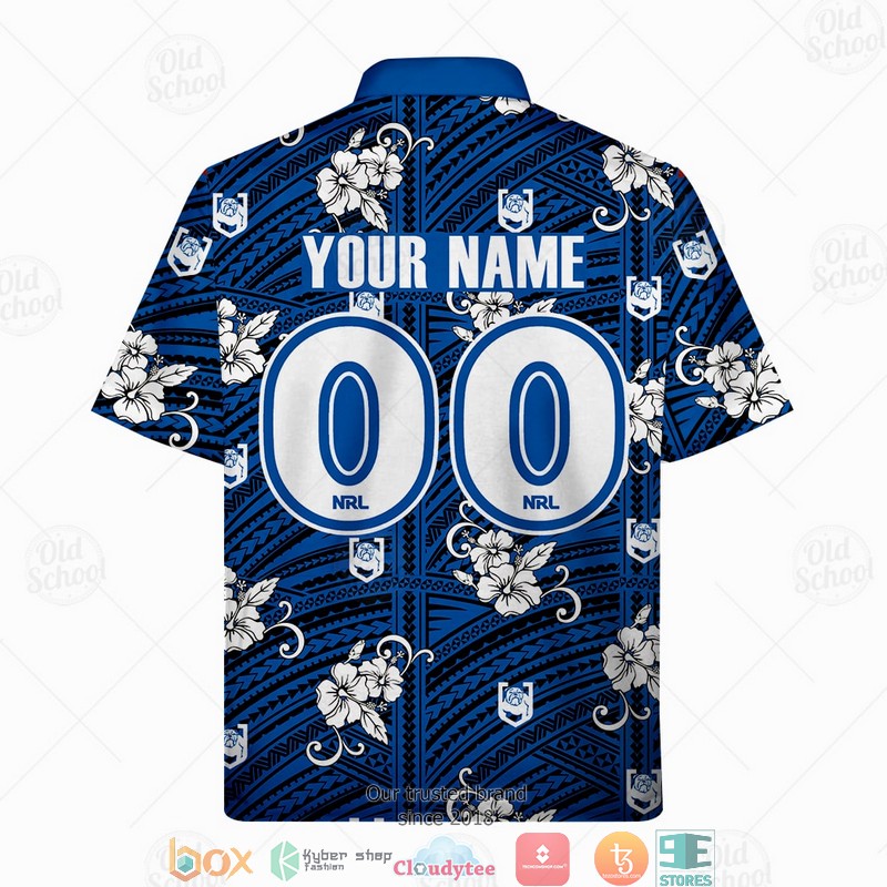Personalise NRL Canterbury Bulldogs Hawaiian shirt 1 2