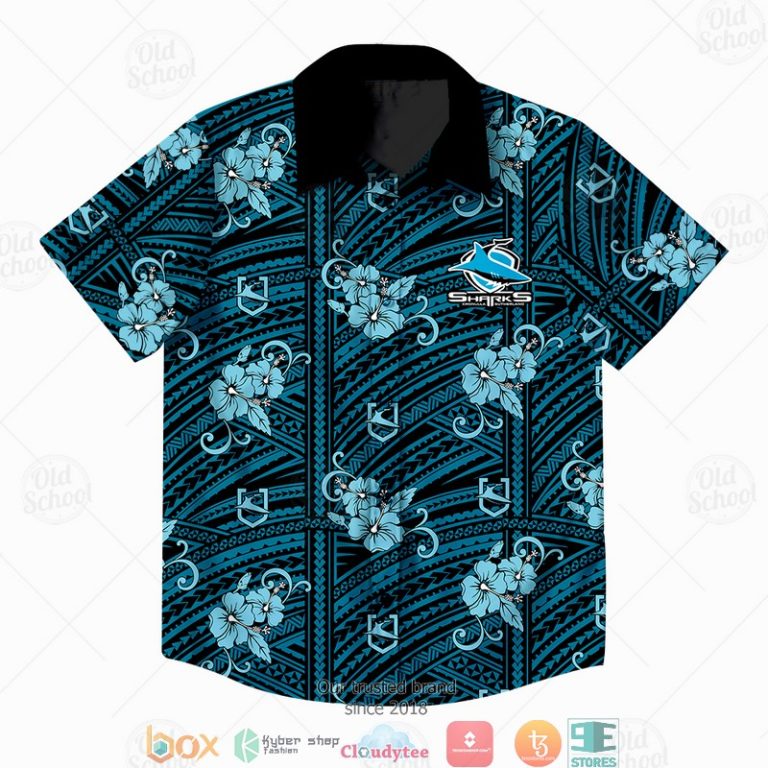 Personalise NRL Cronulla Sutherland Sharks Hawaiian shirt 1