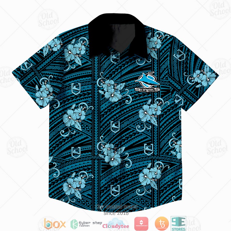 Personalise NRL Cronulla Sutherland Sharks Hawaiian shirt 1
