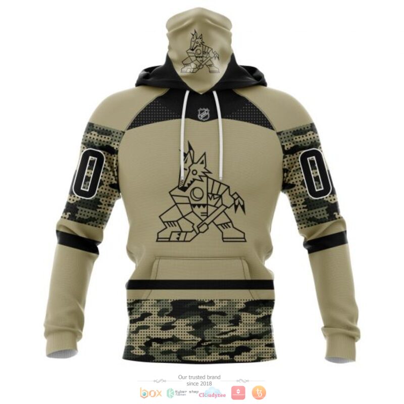 Personalized Arizona Coyotes NHL Military Appreciation Night custom 3D shirt hoodie 1 2 3