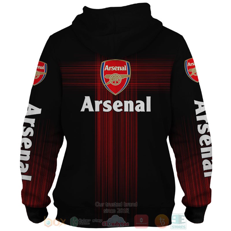 Personalized Arsenal black custom 3D shirt hoodie 1