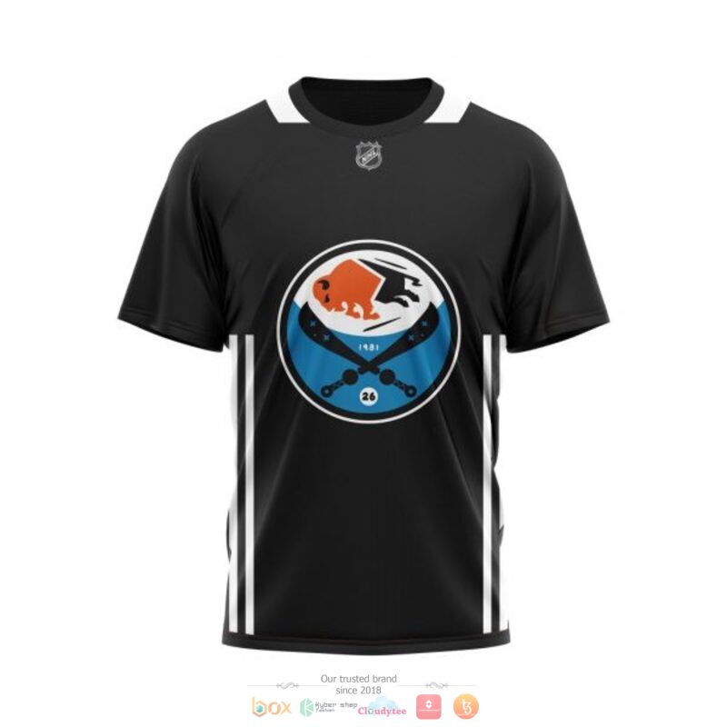 Personalized Buffalo Sabres NHL Val James Night black custom 3D shirt hoodie 1 2 3 4 5 6 7