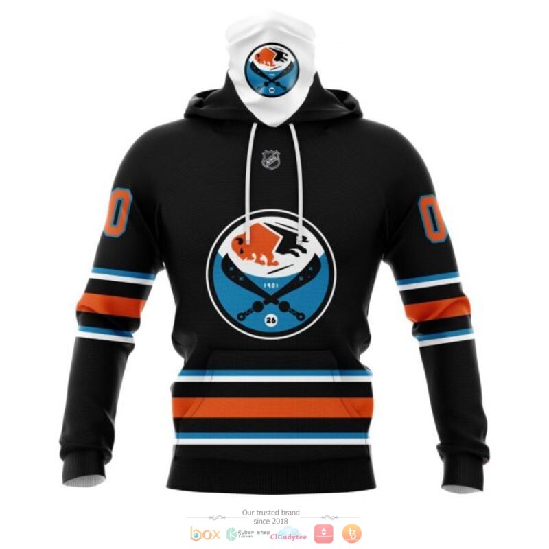 Personalized Buffalo Sabres NHL Val James Night black orange custom 3D shirt hoodie 1 2 3