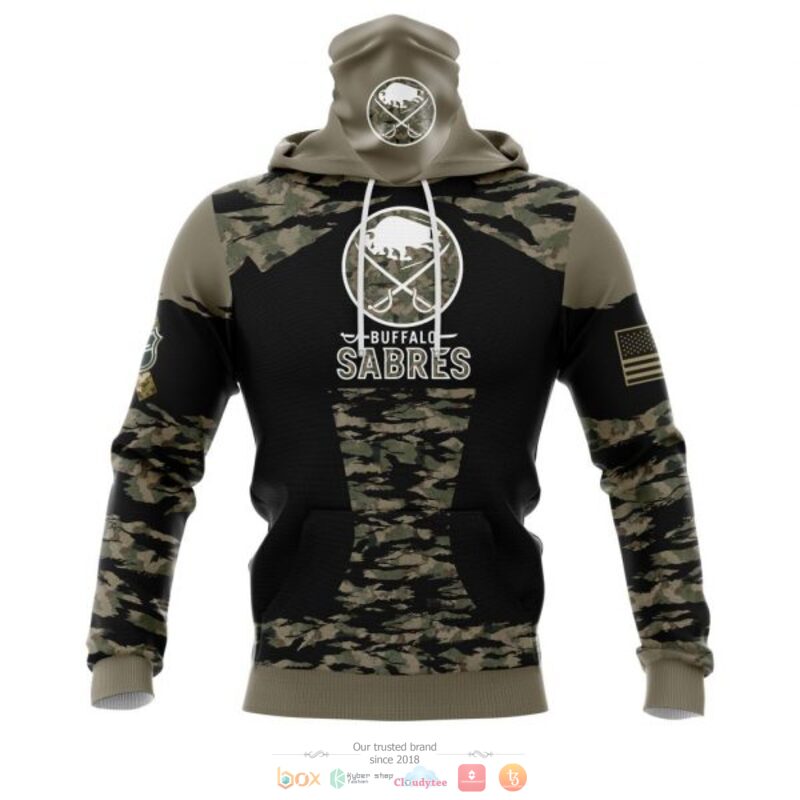 Personalized Buffalo Sabres NHL green camo custom 3D shirt hoodie 1 2 3