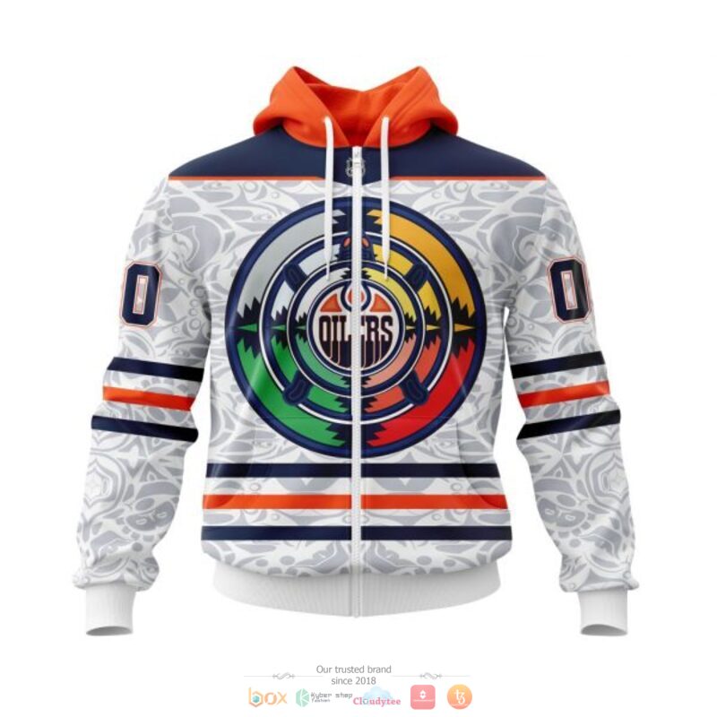 Personalized Edmonton Oilers logo NHL custom 3D shirt hoodie 1