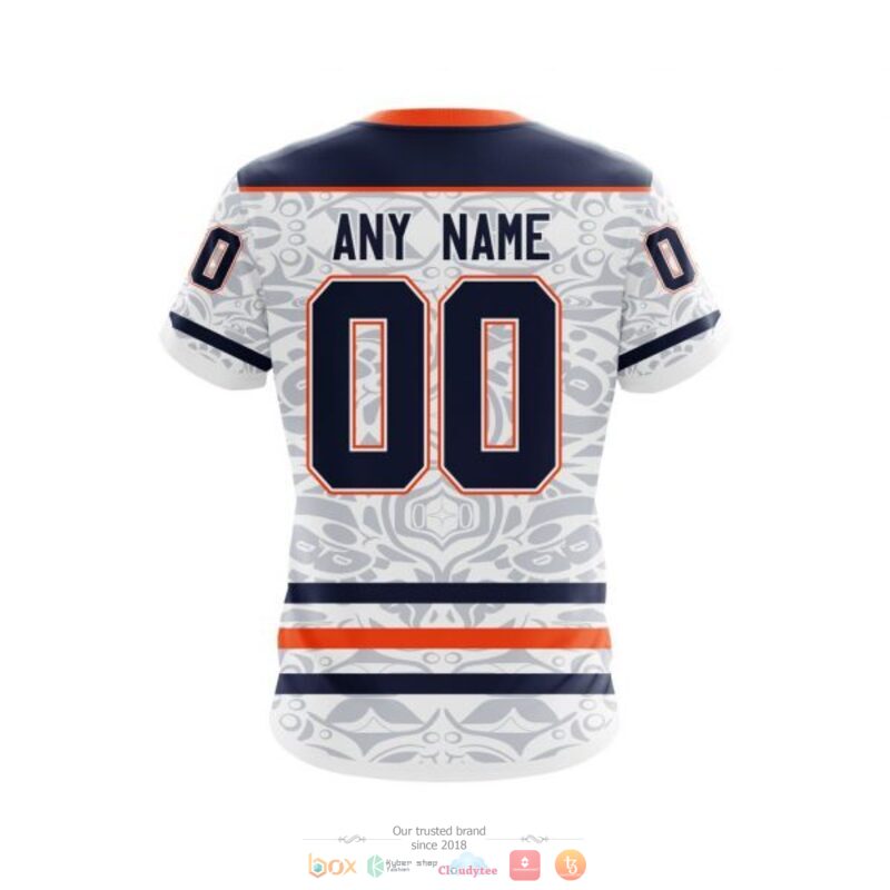 Personalized Edmonton Oilers logo NHL custom 3D shirt hoodie 1 2 3 4 5 6 7 8