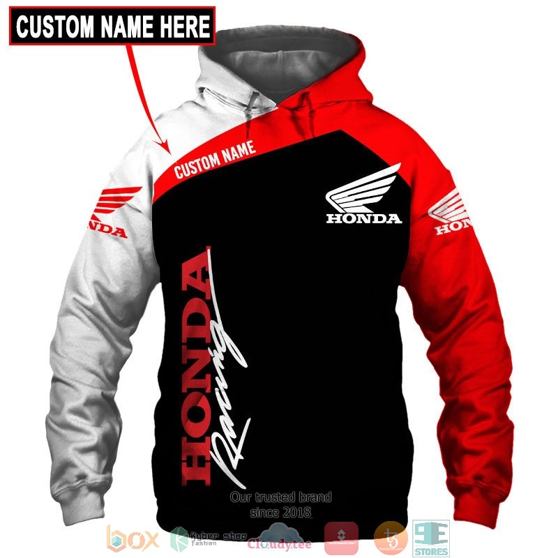 Personalized Honda Motor Racing 3d shirt hoodie