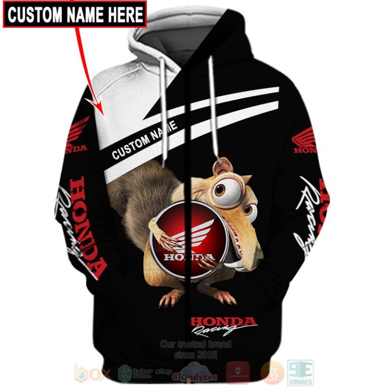 Personalized Honda Racing Scrat Ice Age custom 3D shirt hoodie 1 2