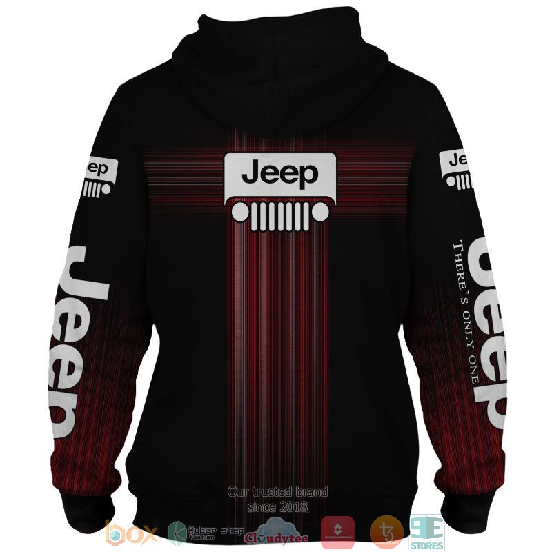 Personalized Jeep Red 3d shirt hoodie 1