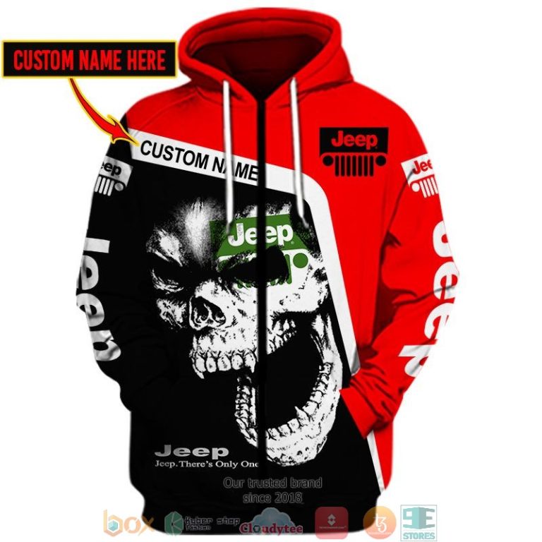 Personalized Jeep Theres Only one Skull 3d shirt hoodie 1 2