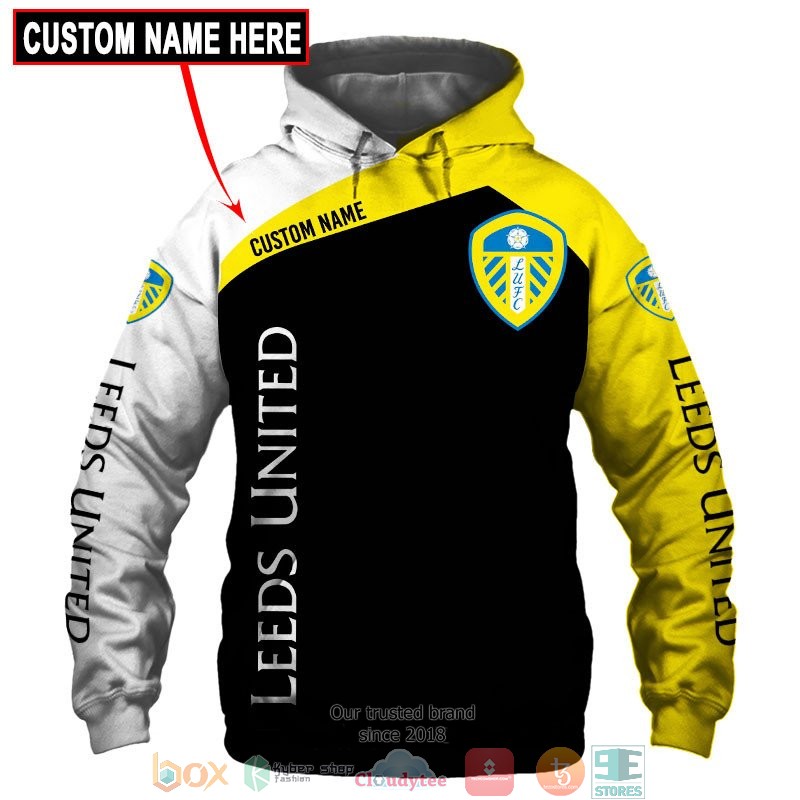 Personalized Leeds United Yellow 3d shirt hoodie
