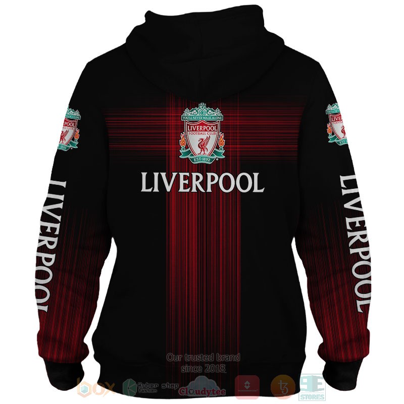 Personalized Liverpool LFC black custom 3D shirt hoodie 1