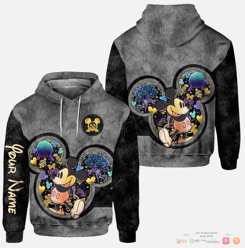 Personalized Mickey Mouse 50 Years Of Magic 3d hoodie legging 1