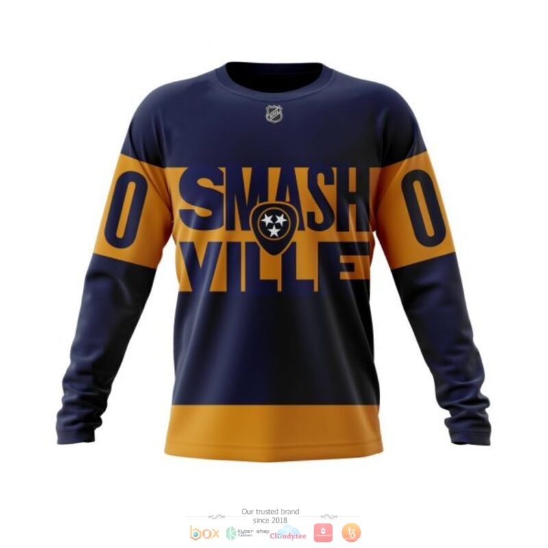 Personalized Nashville Predators NHL Smashville custom 3D shirt hoodie 1 2 3 4 5