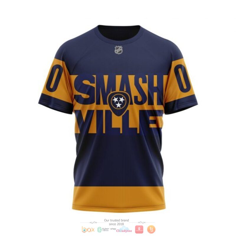 Personalized Nashville Predators NHL Smashville custom 3D shirt hoodie 1 2 3 4 5 6 7