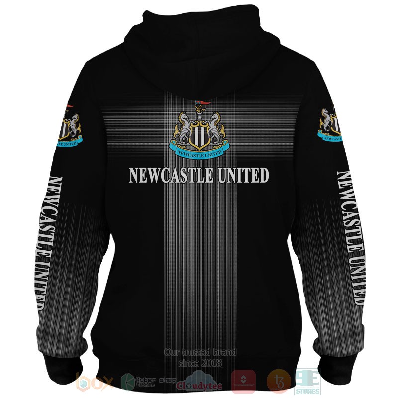 Personalized Newcastle United black custom 3D shirt hoodie 1