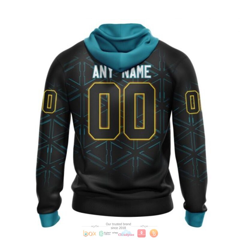Personalized San Jose Sharks logo black NHL custom 3D shirt hoodie 1 2