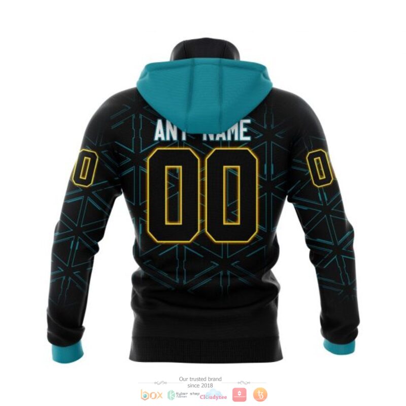 Personalized San Jose Sharks logo black NHL custom 3D shirt hoodie 1 2 3 4
