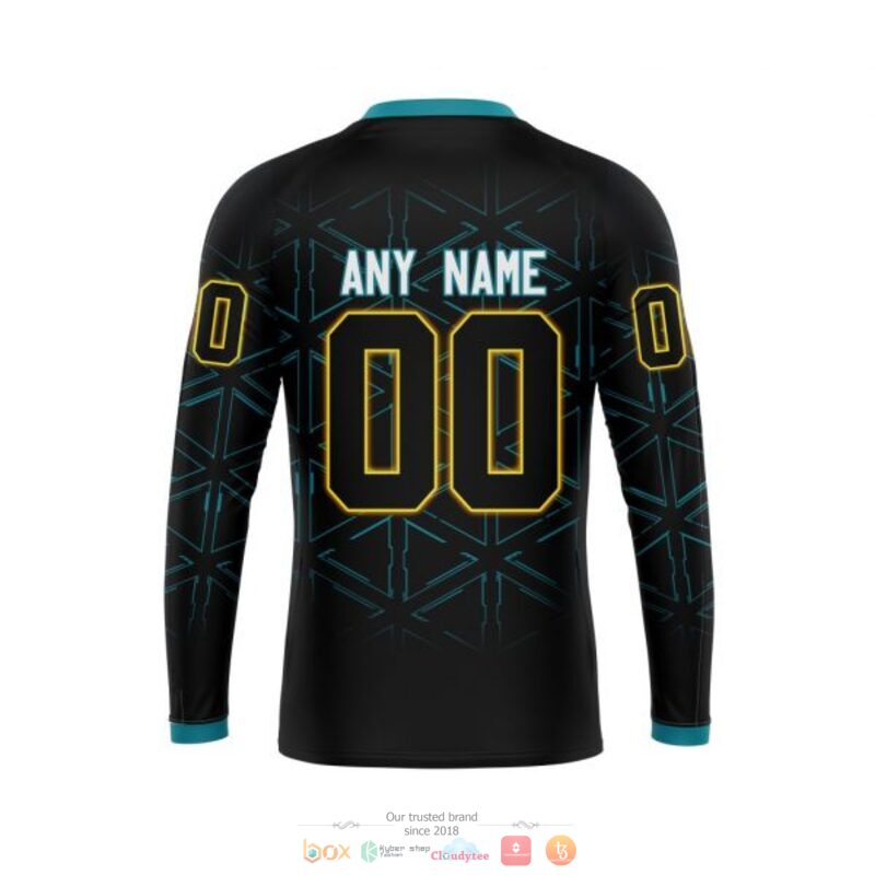 Personalized San Jose Sharks logo black NHL custom 3D shirt hoodie 1 2 3 4 5 6
