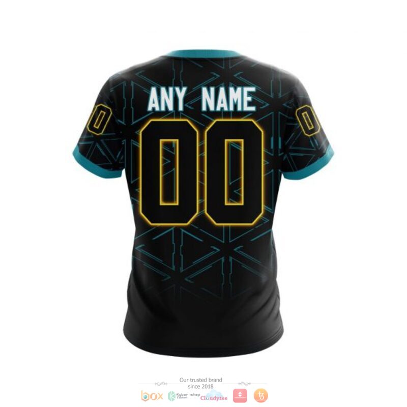 Personalized San Jose Sharks logo black NHL custom 3D shirt hoodie 1 2 3 4 5 6 7 8
