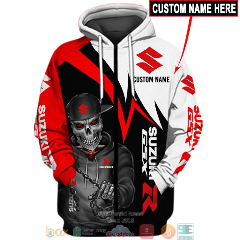 Personalized Suzuki Skull GSXR Z 3d shirt hoodie 1 2