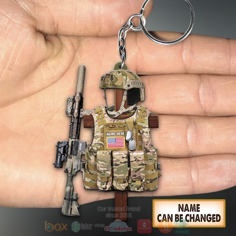 Personalized United States Armed Forces custom ornament