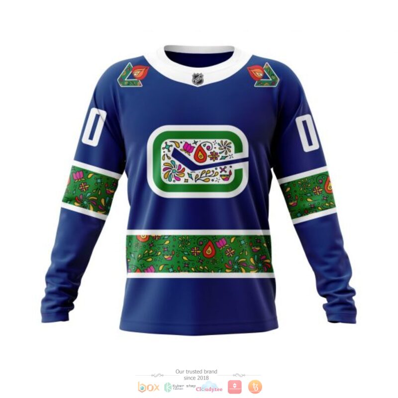 Personalized Vancouver Canucks NHL Celebrate Diwali blue custom 3D shirt hoodie 1 2 3 4 5