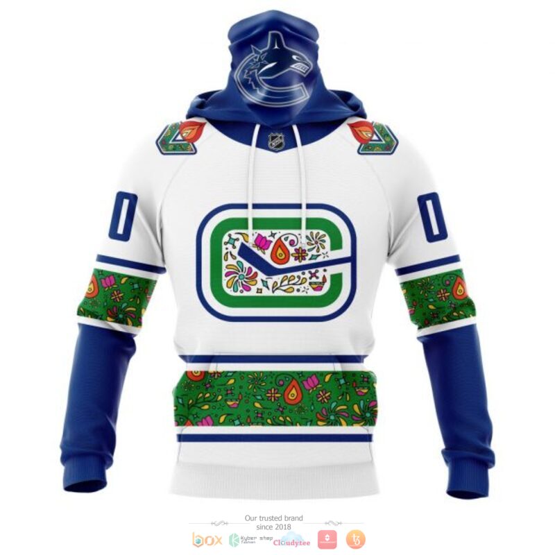Personalized Vancouver Canucks NHL Celebrate Diwali white custom 3D shirt hoodie 1 2 3