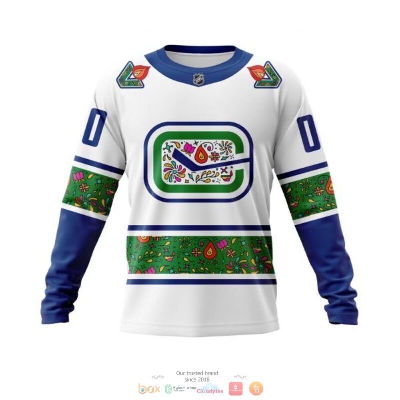 Personalized Vancouver Canucks NHL Celebrate Diwali white custom 3D shirt hoodie 1 2 3 4 5