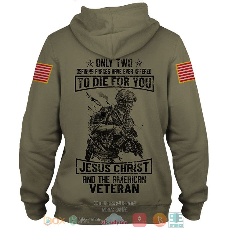 Personalized Veteran American flag 3d shirt hoodie 1