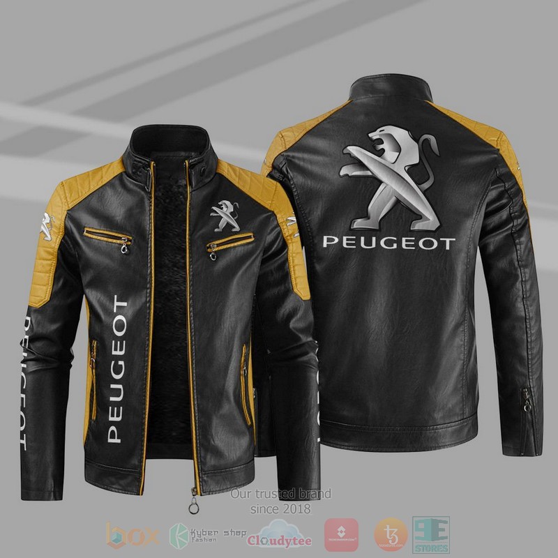 Peugeot Block Leather Jacket 1