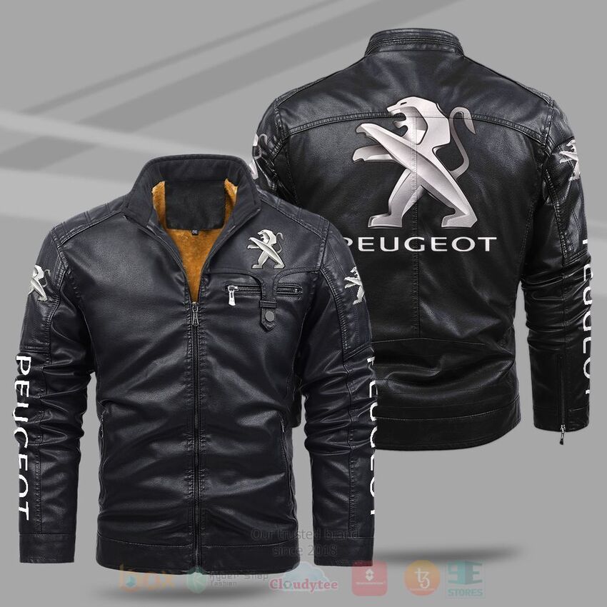 Peugeot Fleece Leather Jacket