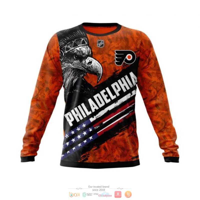 Philadelphia Flyers NHL Eagle American flag 3D shirt hoodie 1 2 3 4 5
