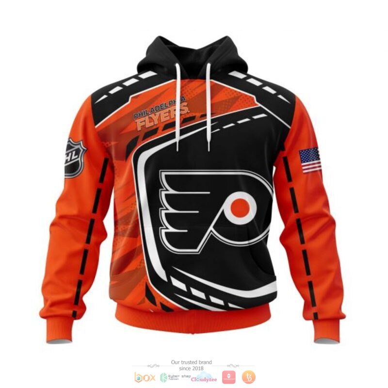 Philadelphia Flyers NHL black orange 3D shirt hoodie